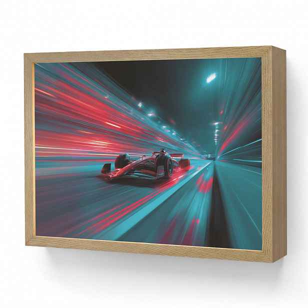 OnlyWow DOBÍJECÍ NOČNÍ LAMPIČKA Závodní auto - Červená - Rychlost 40x30 cm