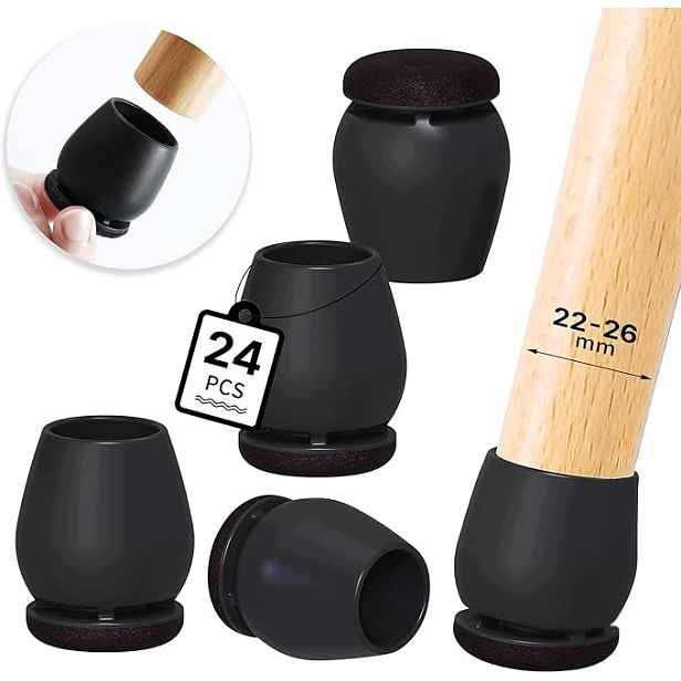 Rchyfeed Ochranné návleky na nohy na židli 24 ks (3 cm, kulaté)