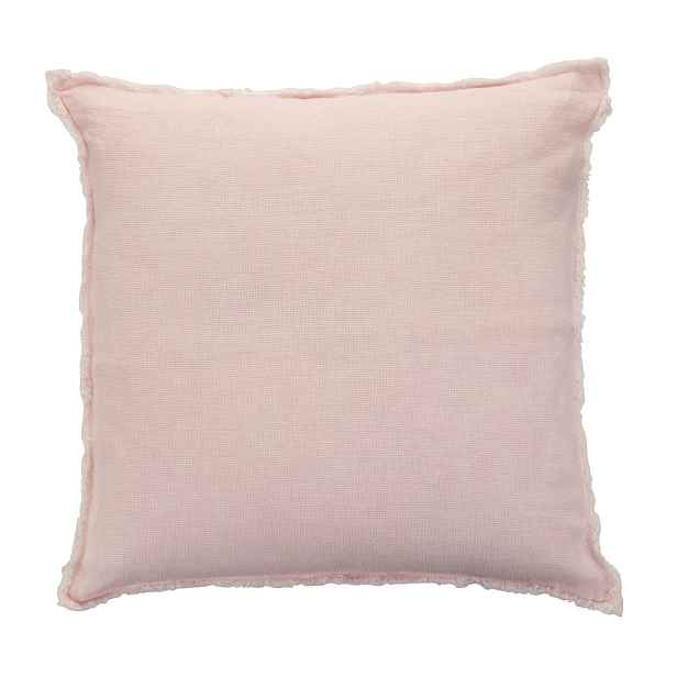 Růžový polštář s opraným designem Stonewashed - 45*2*45 cm J-Line by Jolipa