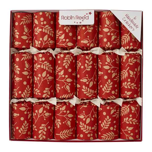 Vánoční crackery v sadě 6 ks Paprika Floral – Robin Reed