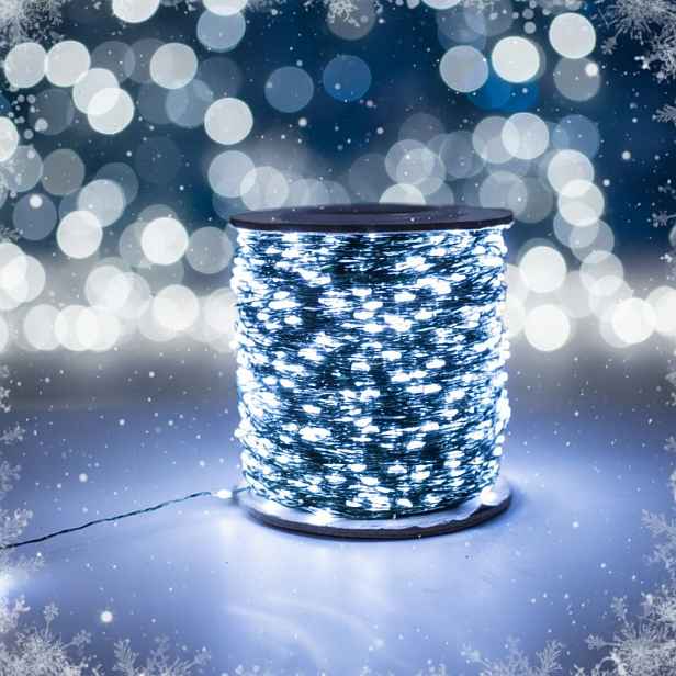 Vánoční Osvětlení Na Stromeček 1000 Led až 100 m S ovladačem Drátky Cívka Usb Bz