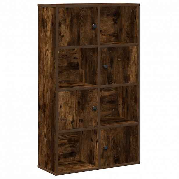vidaXL Knihovna kouřový dub 60x24x101,5 cm kompozitní dřevo