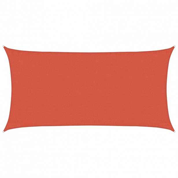 vidaXL Plachta proti slunci 160 g/m² terakotová 3 x 6 m HDPE