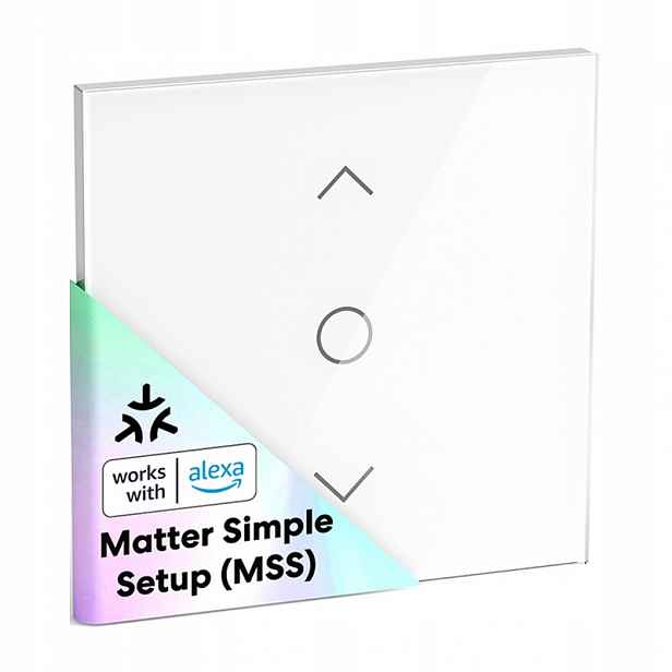 Meross MRS100MA Inteligentní přepínač záclon WiFi 2,4 GHz Matter