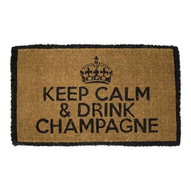 Rohožka z kokosových vláken Drink Champagne - 75*45*4cm Mars & More