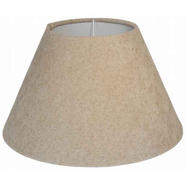 Stínítko kuželové E27 E14 béžové Boucle 15 31 h18 cm Zavinovací okraje Venosa