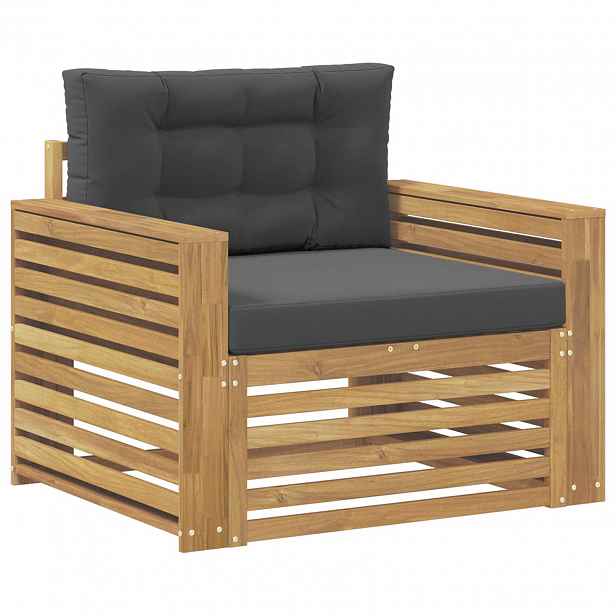 vidaXL Venkovní pohovka Polyester Bílá a antracitová