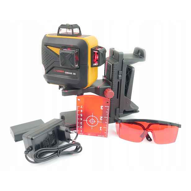 Cross 3D Lamigo Křížový laser Lineární červený laserový paprsek Síťka 360