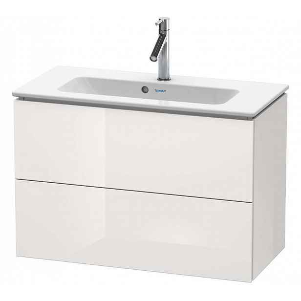 Duravit L-Cube - Umyvadlová skříňka Compact, 55x82x39 cm, 2 zásuvky, lesklá bílá LC625702222