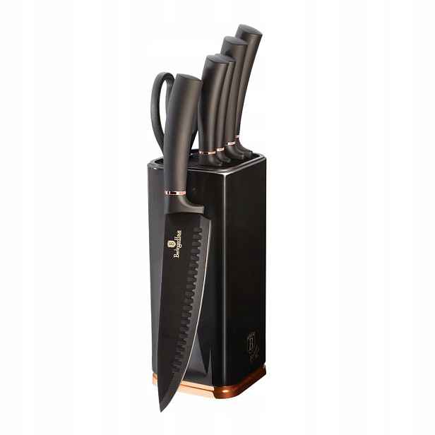 Sada nožů se stojanem Berlinger Haus Black Rose 7 Ks BH-2422