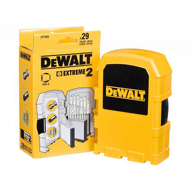 Sada vrtáků do kovu 29 DeWALT Extreme DT7926