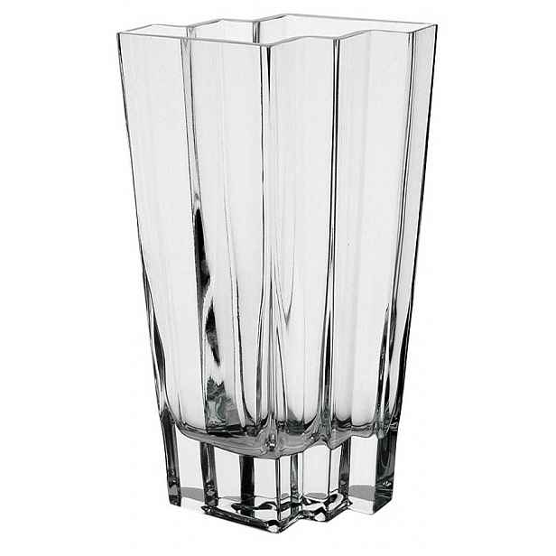 Skleněná váza na květiny, dekorace, velká, bezbarvá, průhledný, 30 cm