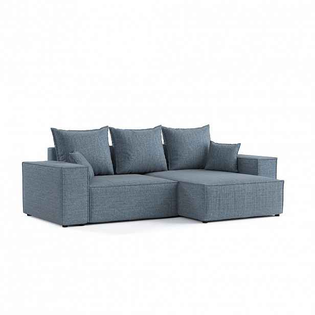 AltaBeds ROHOVÁ SEDAČKA SENSO, textil, Modrošedá
