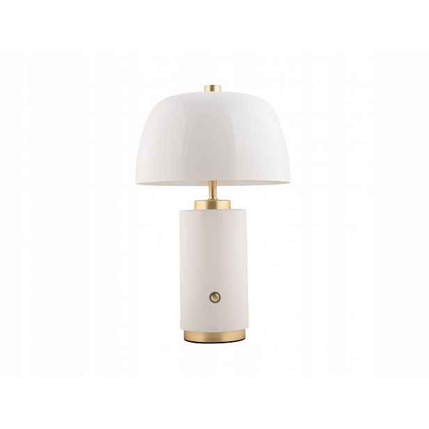 Bezdrátová Stolní Lampa Ø 18 cm Bílá Nastavitelná Jasnost Houbiček
