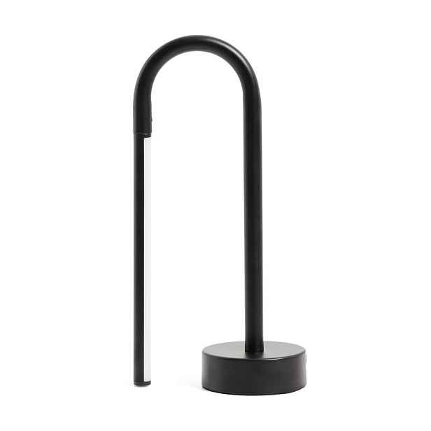 Černá kovová LED stolní lampa (výška 30 cm) Bow – Kave Home