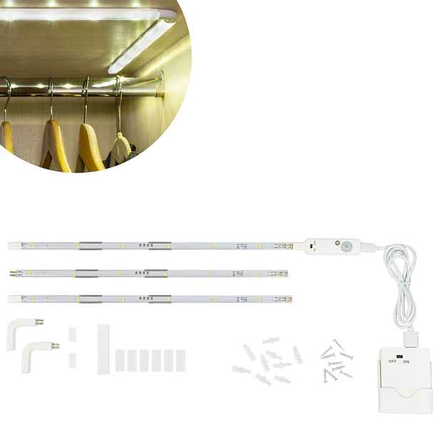 Platinium Bezdrátová LED lišta s detektorem pohybu 90 cm MY-84053