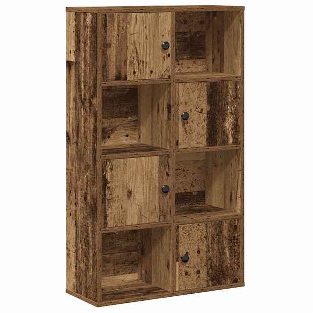 vidaXL Knihovna staré dřevo 60x24x101,5 cm kompozitní dřevo