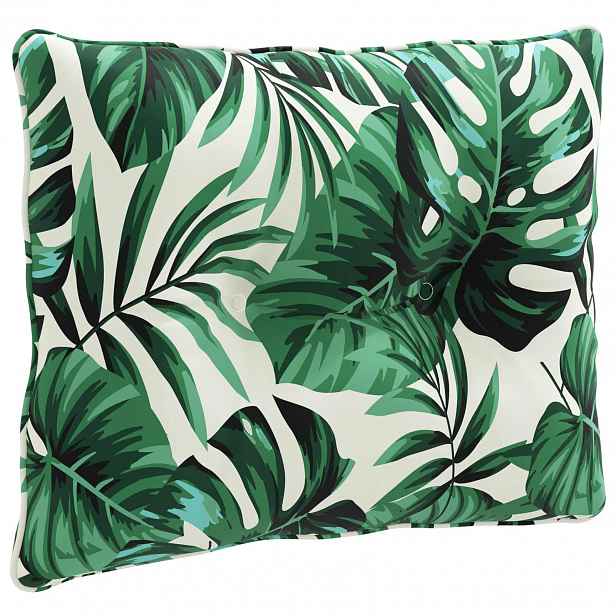 vidaXL Zádový polstr PUTTEN 100% polyester Vzor listů 50 x 40 x 10 cm