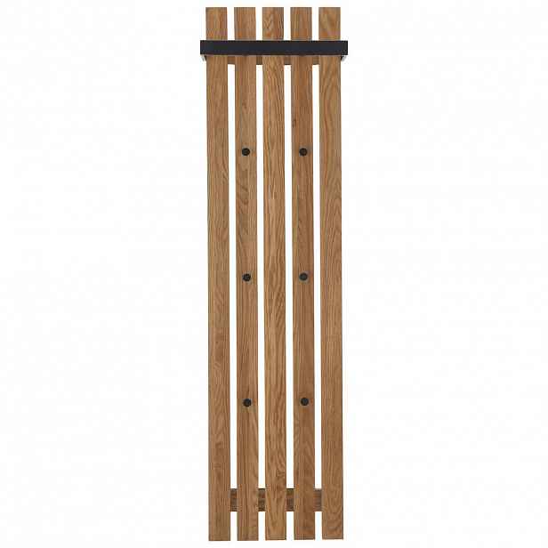 ŠATNÍ PANEL, přírodní barvy, černá, dub, 40/150/22 cm