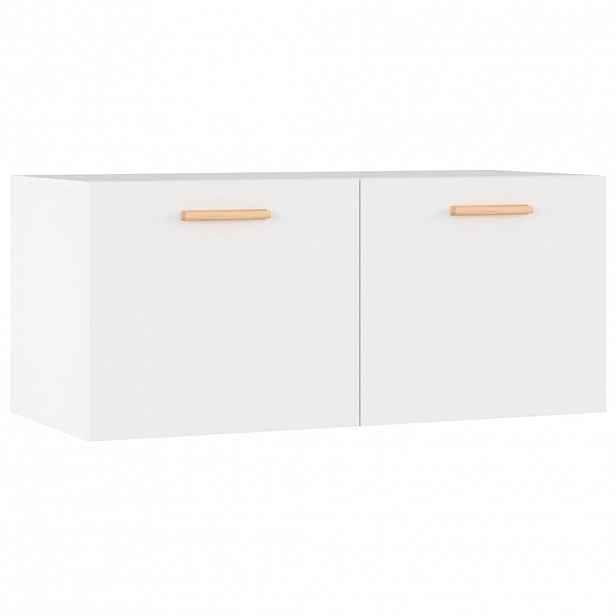 vidaXL Nástěnná skříňka bílá 80 x 35 x 36,5 cm kompozitní dřevo