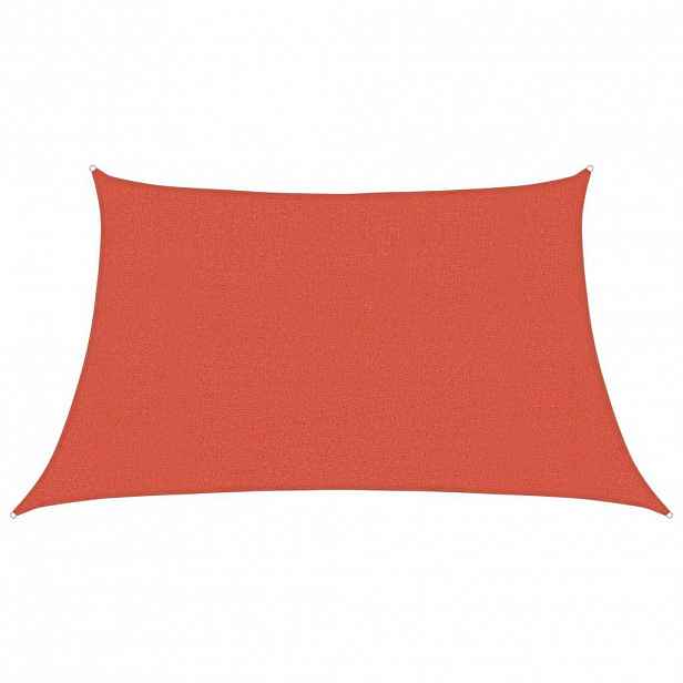 vidaXL Stínící plachta 160 g/m² cihlová 3/4 x 2 m HDPE
