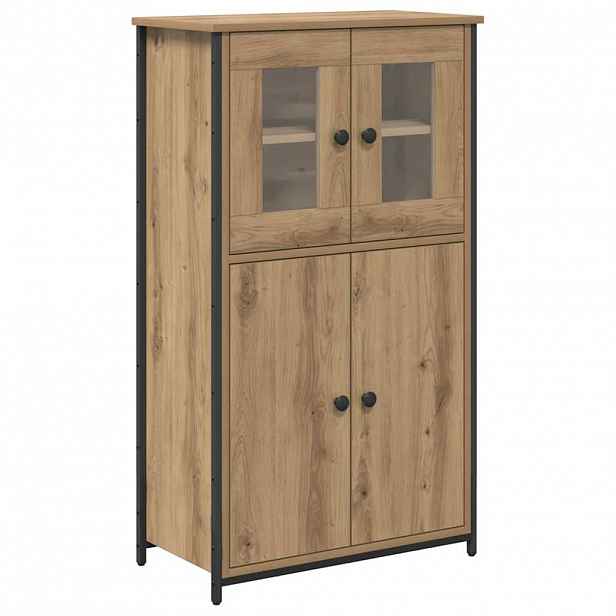 vidaXL Vysoký bufet Artisanový dub 62 x 32 x 106,5 cm Kompozitní dřevo