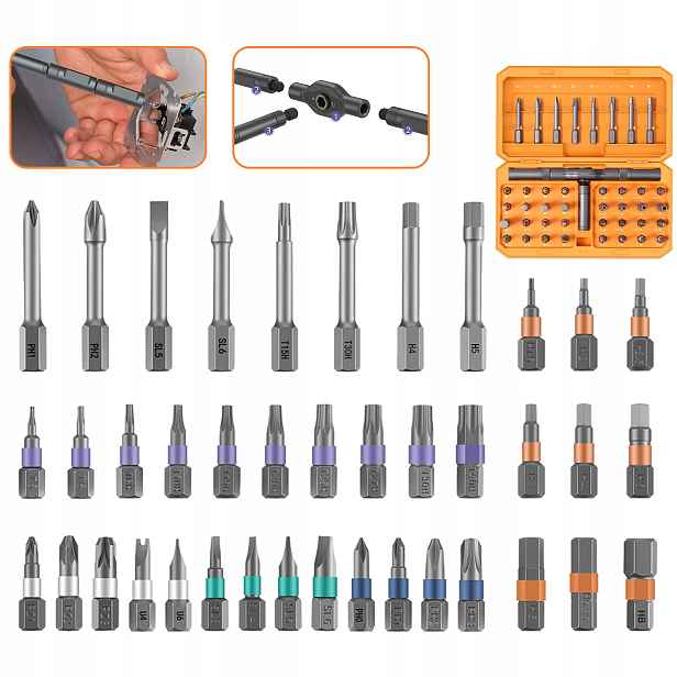 Sada přesných šroubováků Magnetické bity 42v1 Set