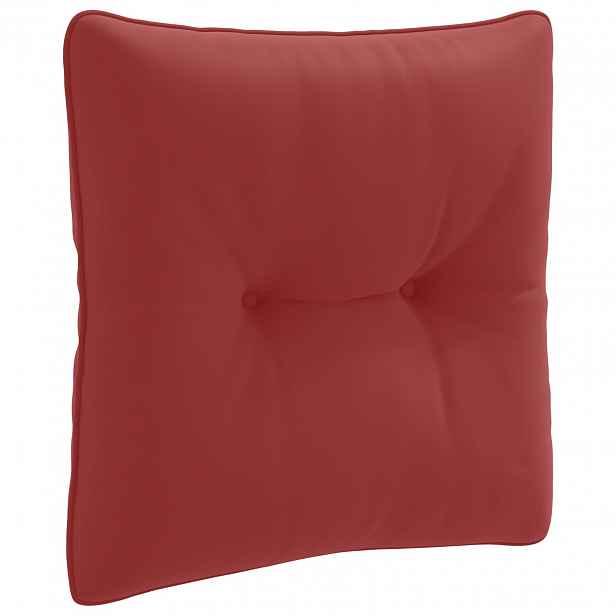 vidaXL Zádový polstr PUTTEN 100% polyester Víno Červené