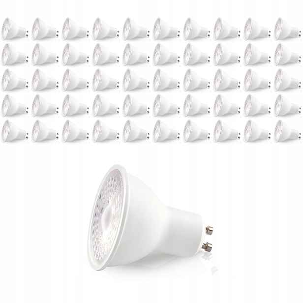 50x Led žárovka 5W GU10 3000K Teplá Premium Dioda Samsung Lls Set