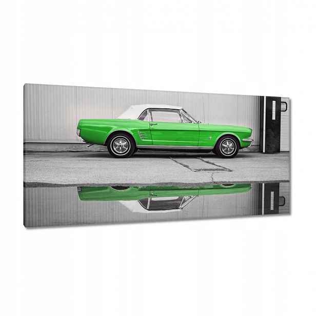 Obrazy 115x55 Zelený Ford Mustang Usa