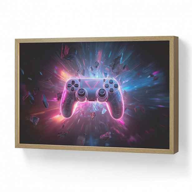 OnlyWow DOBÍJECÍ NOČNÍ LAMPIČKA Controller - Neon - Explosion - Abstraktní 60x40 cm