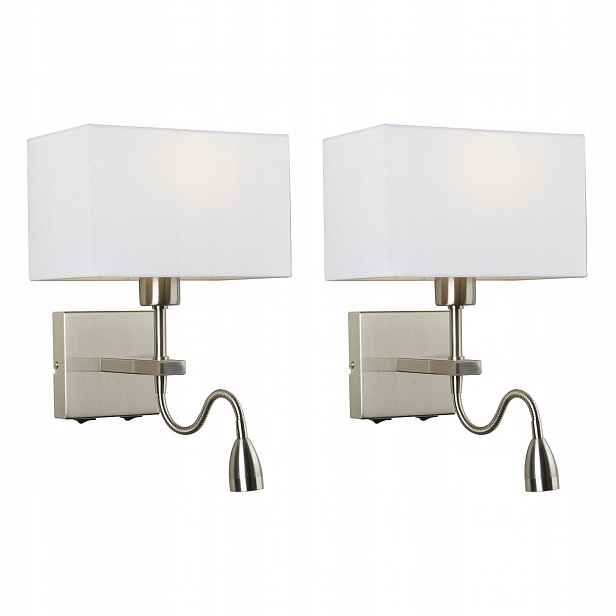 Sada 2 nástěnných lamp Norte Černá Stylová Italux