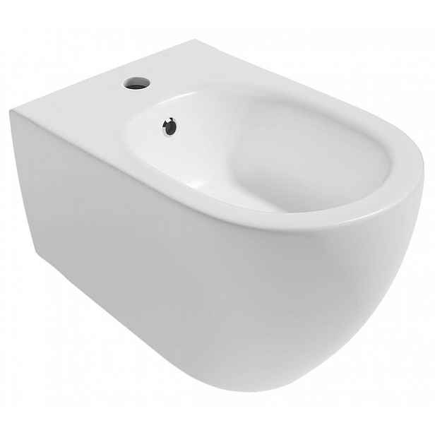 Sapho Isvea - Závěsný bidet INFINITY, s přepadem, otvor pro baterii, bílá 10NF41001