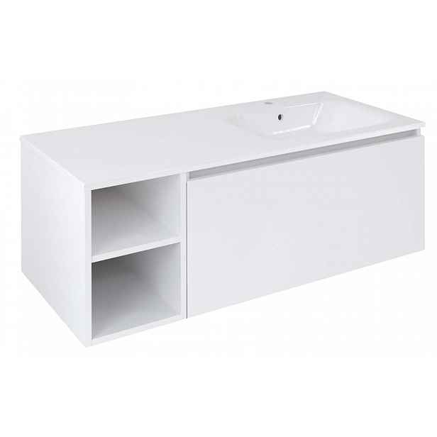 Sapho Lorea - Umyvadlová skříňka 120x46x52 cm, 1x zásuvka, pravá, matná bílá LE090-3131-R-04