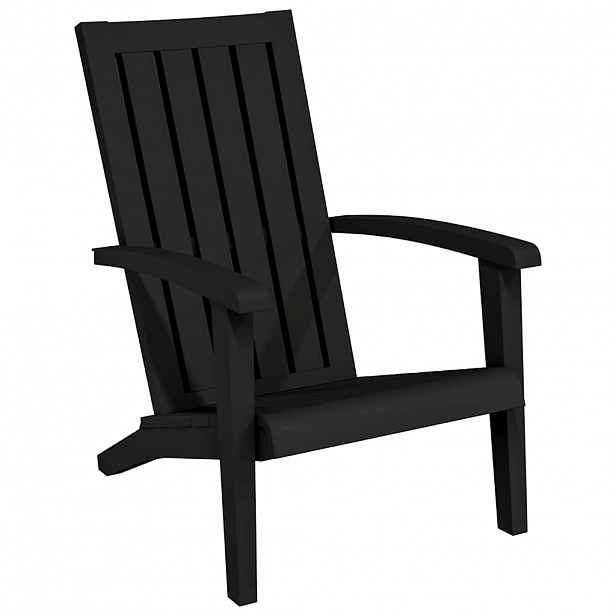 vidaXL Zahradní židle Adirondack černá polypropylen