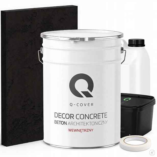 Vnitřní Architektonický Beton Set Černá Ral 9005 19kg Komplet 10m2