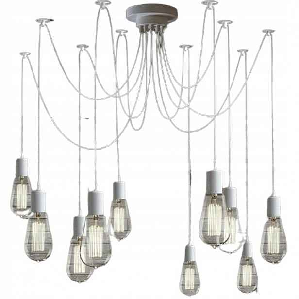 Závěsná stropní lampa Pavouk 14 lustr 200 cm