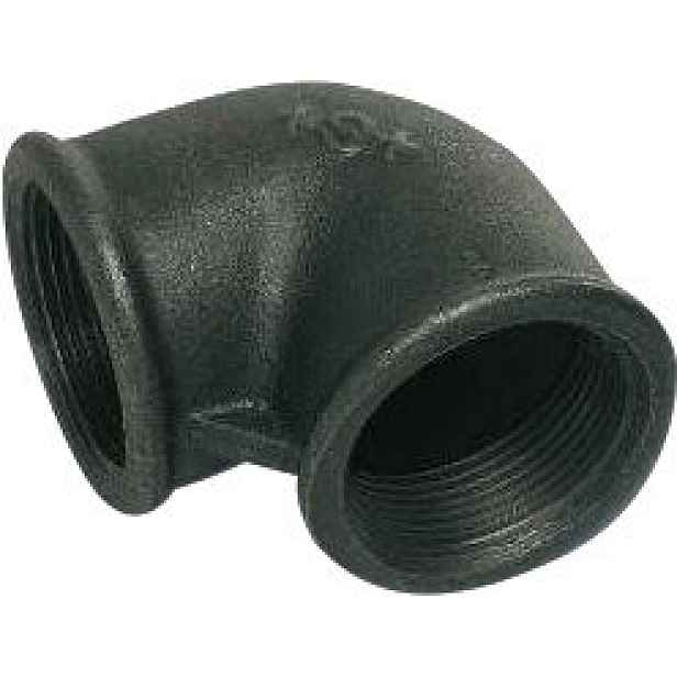 Koleno 90° černé č. 90 3/8" FF