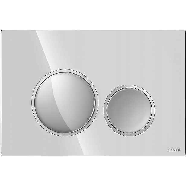 Tlačítko pro splachovací stojan na Wc Aqua Cersanit Luna chrom mat/lesk