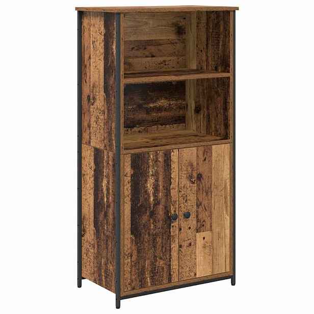 vidaXL Vysoký bufet Staré dřevo 62 x 36 x 121,5 cm Kompozitní dřevo