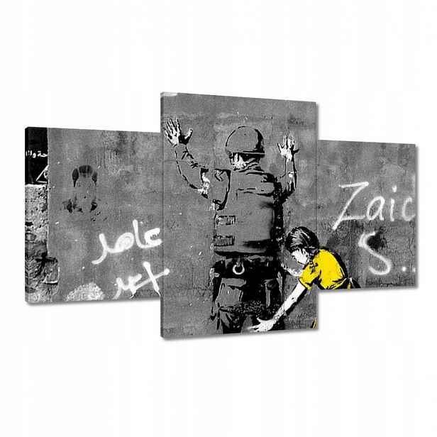Obrazy 100x60 Banksy dívka