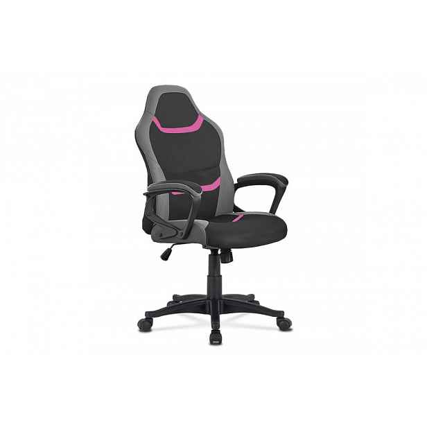 Kancelářská židle junior KA-L611 látka Autronic Růžová