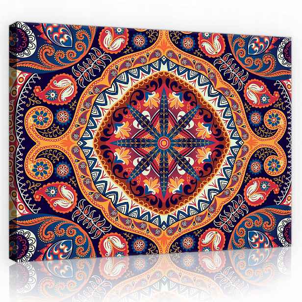 Obraz Mandala Do Ložnice Obývacího Pokoje Na Plátně Stěna Moderní 100x70