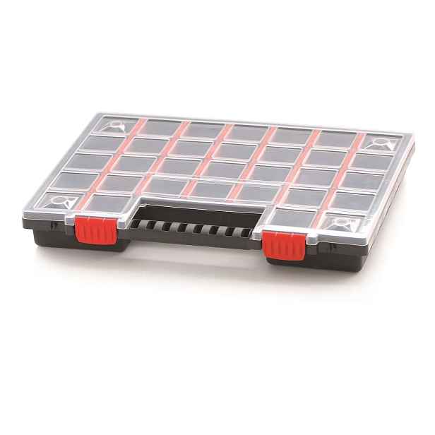 Prosperplast Organizér ZERGOS 39,9 x 30,3 x 5 cm černo-červený