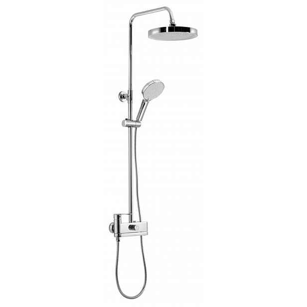 Sapho - Sprchový set s baterií, průměr 26 cm, 2 proudy, chrom CF139