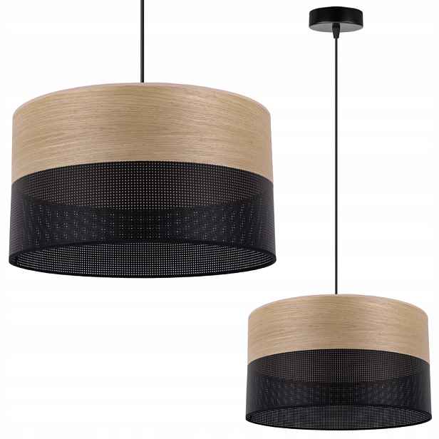 Závěsné Stropní Svítidlo Moderní Lustr Do Obývacího Pokoje Ložnice Dýha Dub