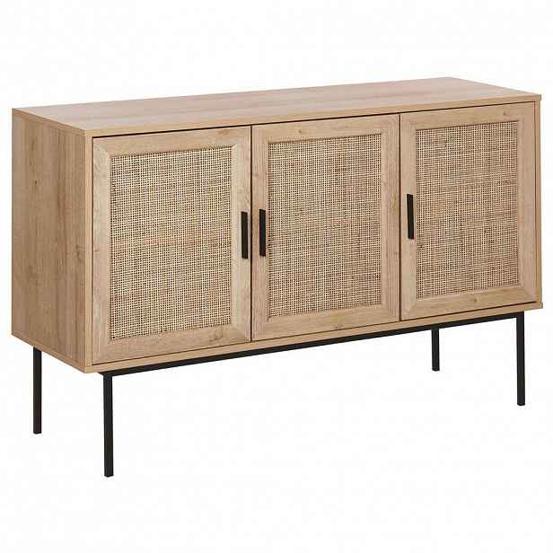 Beliani SIDEBOARD Světlejší Odstín dřeva Pasco