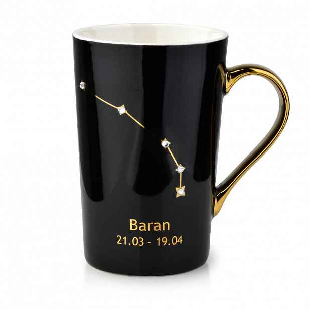 Mondex HRNEK Zodiak Baran, porcelán, černá