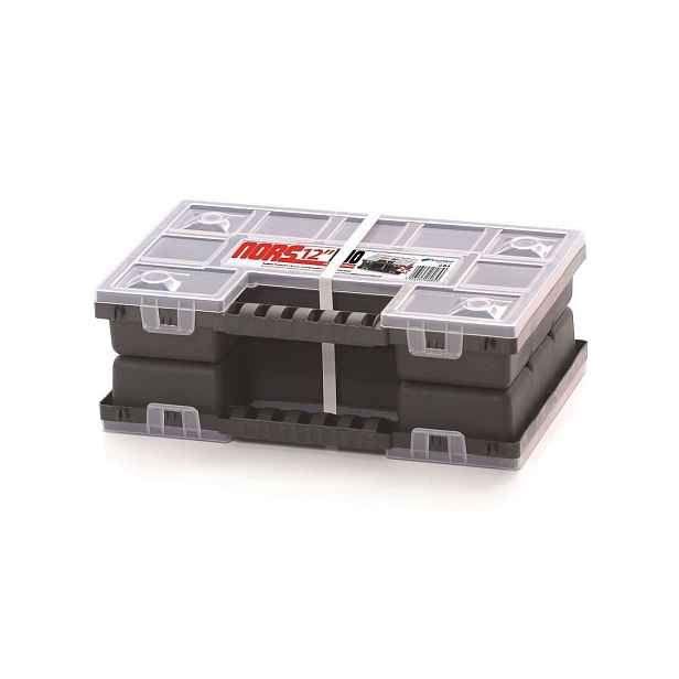 Prosperplast Organizér ZERGOS DUO 28,7 x 18,6 x 10 cm černo-červený