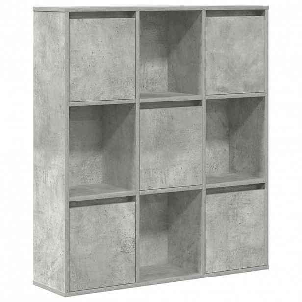 vidaXL Knihovna betonově šedá 89x24x101,5 cm kompozitní dřevo